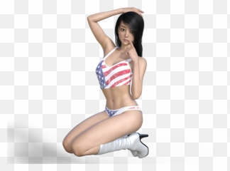 Asian Chick Daz 3d Gallery Models And Software By - Asian Models Transparent Png,Bikini Model Png
