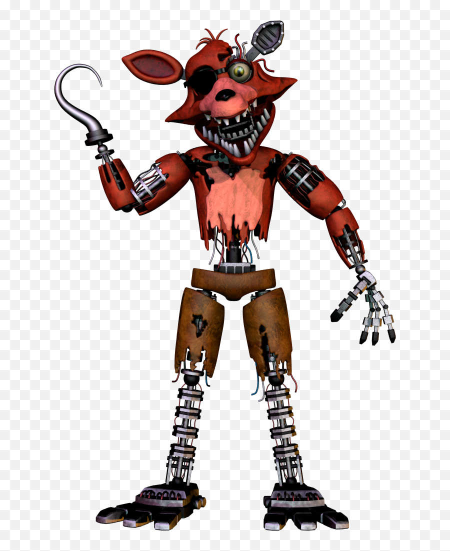 Foxy Transparent Old - Fnaf 2 Withered Foxy Png,Foxy Transparent