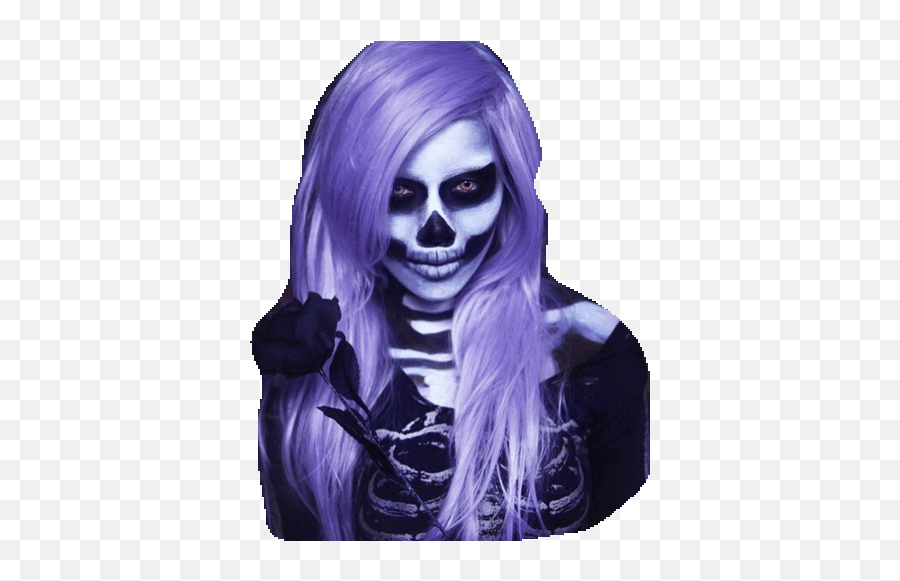 Top Horrors Stickers For Android Ios - Wig For A Skeleton Costume Png,Horror Transparent