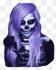 Top Horrors Stickers For Android Ios - Wig For A Skeleton Costume Png,Horror Transparent