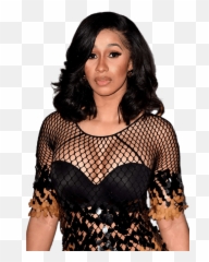 Cardi B See Through Dress - Nicki Minaj And Cardi B Png,Cardi B Png