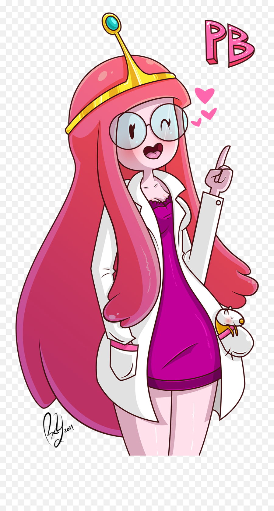 Download Princess Bubblegum And Science - Scientist Adventure Time Princess Bubblegum Png,Bubblegum Png