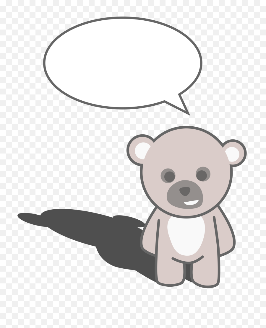 Teddy Bear Black And White Free - Cute Teddy Bear Cartoon Png,Teddy Bear Clipart Png