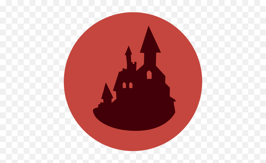 Haunted Castle Circle Icon Transparent Png U0026 Svg Vector - Castle Silhouette Green,Castle Icon Vector