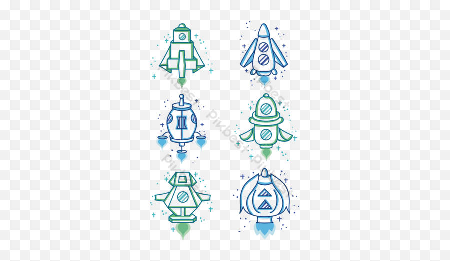Drawing Linear Rocket Ship Design Elements Png Images Ai - Vertical,Rocketship Icon