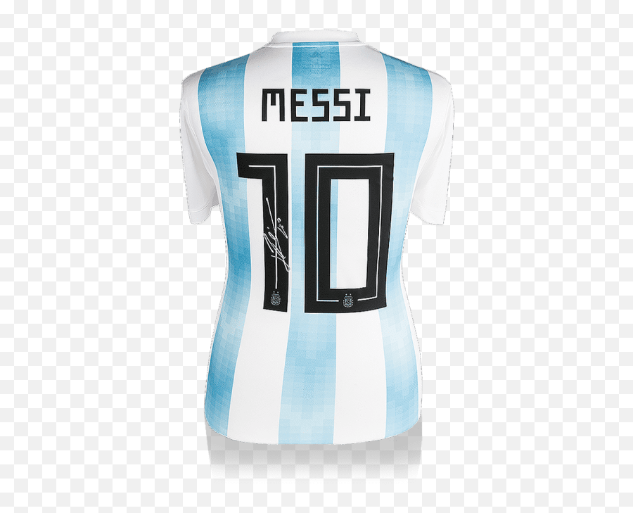Leo Messi Signed 2017 - 18 Argentina World Cup Jersey Autograph Coa Lionel Barcelona Sports Jersey Png,Messi Transparent