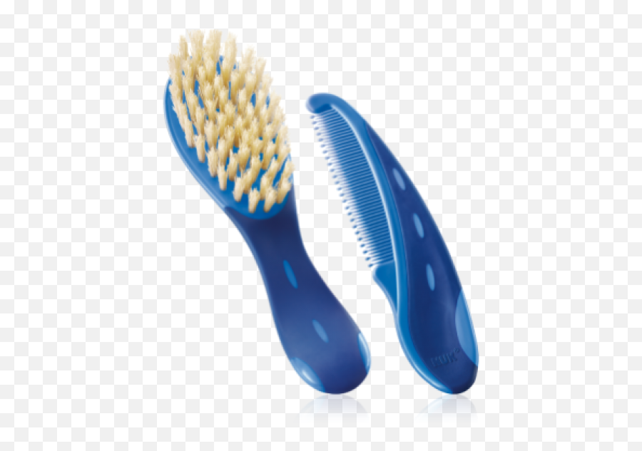 Nuk Baby Hair Brush U0026 Comb - Nuk Baby Blue Brush Png,Hairbrush Png