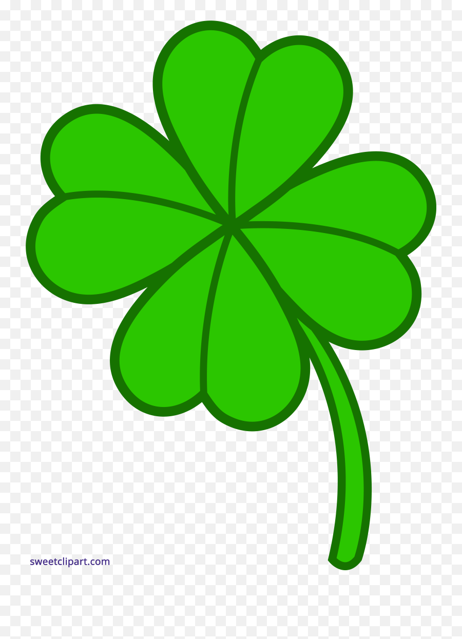 Download Clover Openclipart Lucky Shamrock Vector Four - Leaf Png,Four Leaf Clover Icon