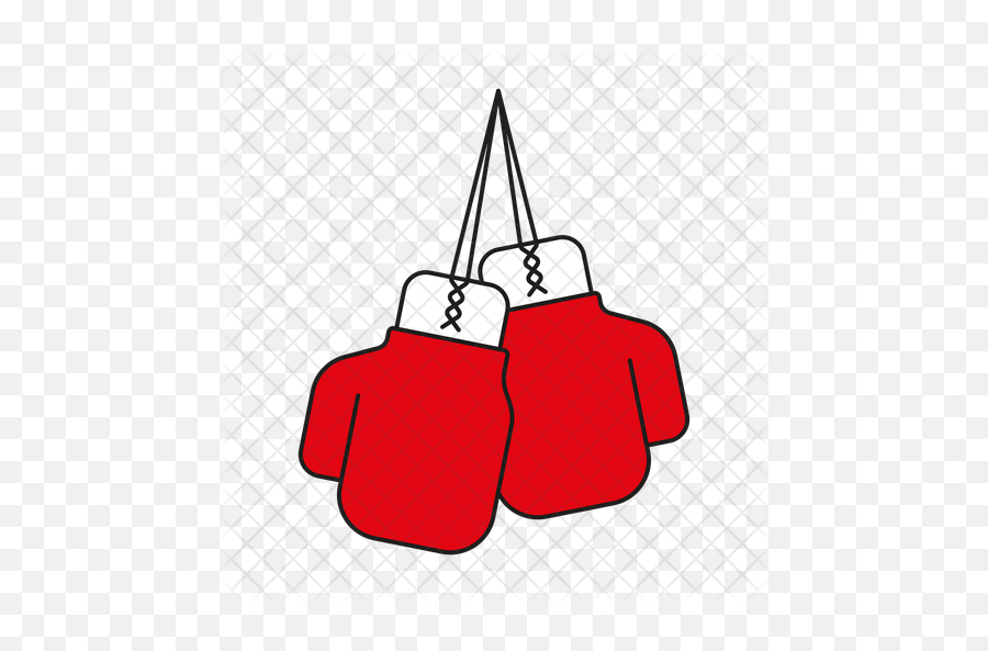 Boxing Gloves Icon Of Colored Outline - Clip Art Png,Boxing Gloves Png