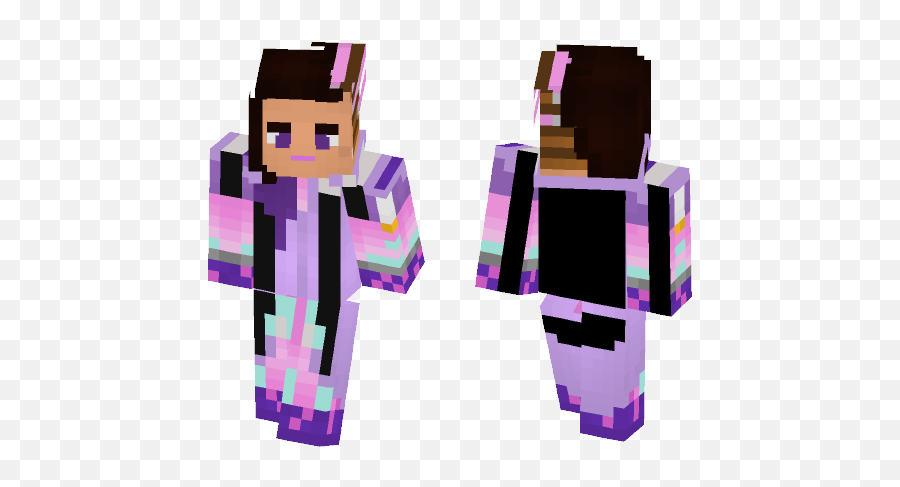 Download Female Minecraft Skins - Fictional Character Png Overwatch Skin Ideas Sombra,Minecraft Character Png