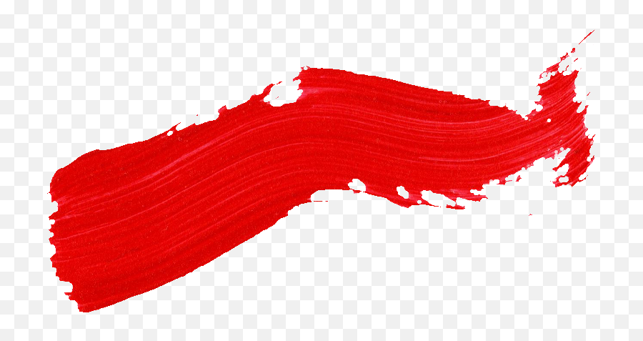 59 Red Paint Brush Stroke (PNG Transparent)