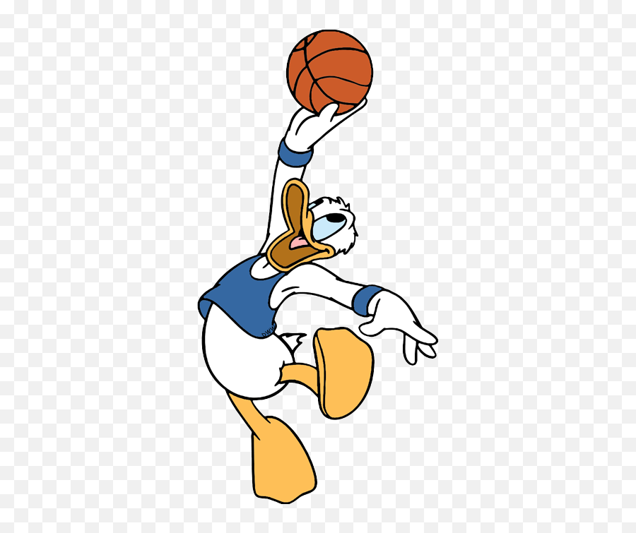 Download Hd Donald Duck Clipart Basketball - Donald Duck Donald Duck Cartoon Png,Duck Cartoon Png