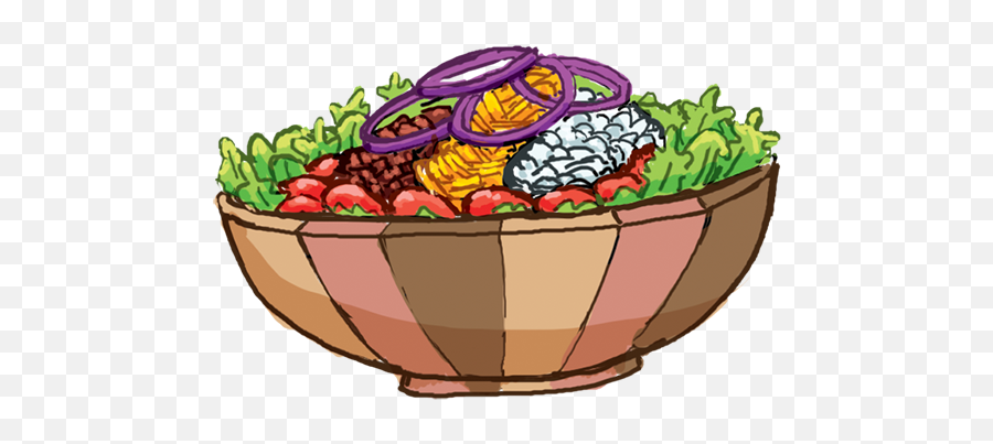 Salad Bowl Cartoon Transparent Png - Illustration,Salad Bowl Png