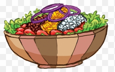 Salad Bowl Cartoon Transparent Png - Illustration,Salad Bowl Png