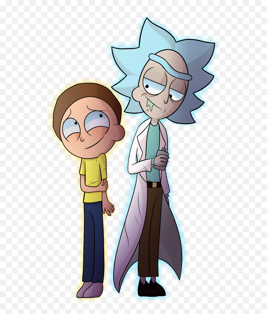 Rick And Morty Drawing Free Download - Cute Rick And Morty Cartoon Png,Rick And Morty Png Transparent