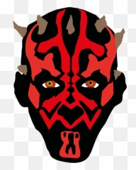Darth Maul Head Png Image - Darth Maul Face Cartoon,Darth Maul Png
