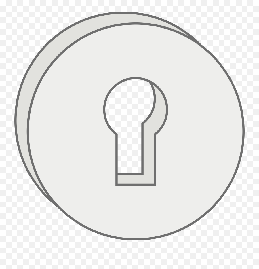 Keyhole Plate Lock Key Door - Lock Hole Png,Keyhole Png