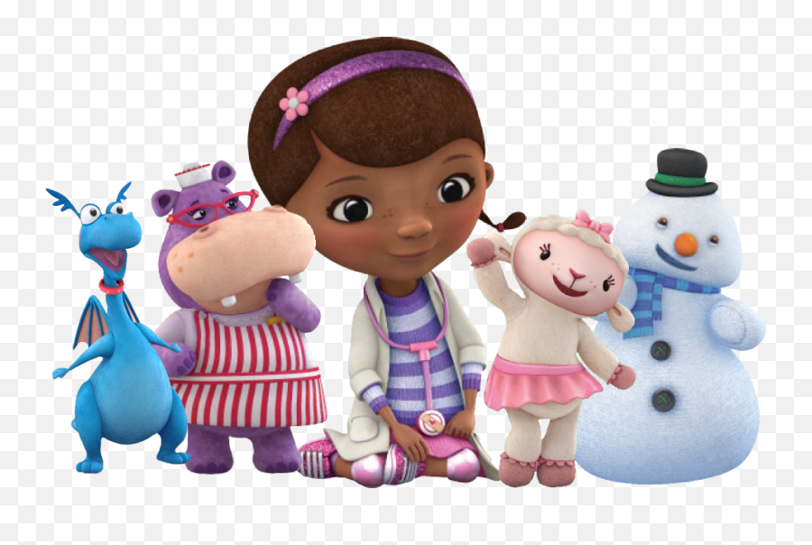 Check Out This Transparent Doc Mcstuffins With Toy Patients Png Doll Background