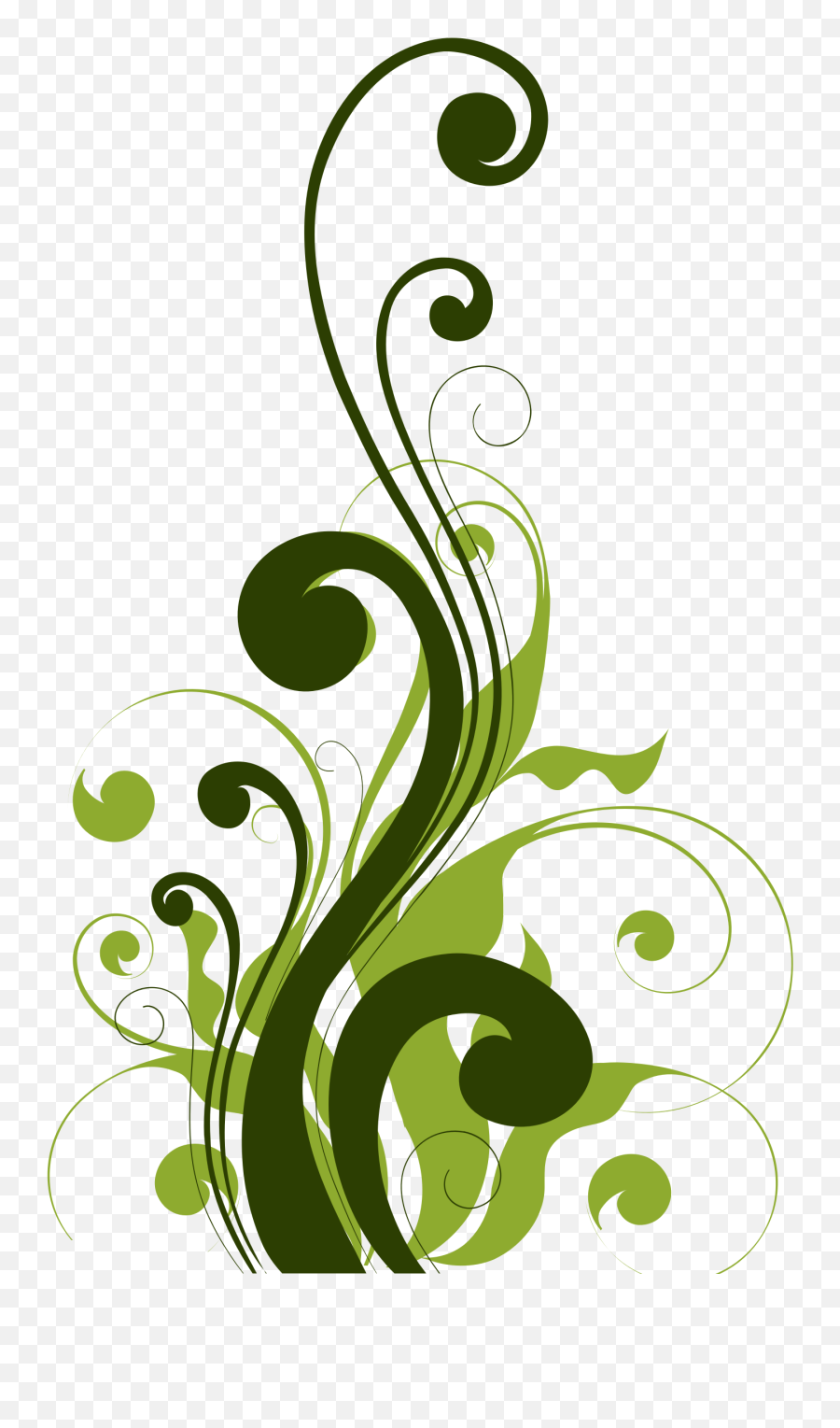 Green Flourish Clipart - Flora Vector Png,Flourish Png