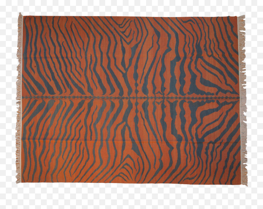 Vintage Indian Tiger Kilim Design Carpet - 9u00272 X 12u0027 Png,Tiger Stripes Png