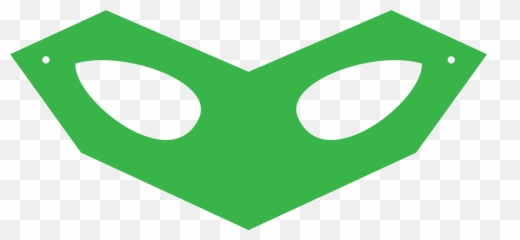 Green Lantern Mask Transparent Png - Template