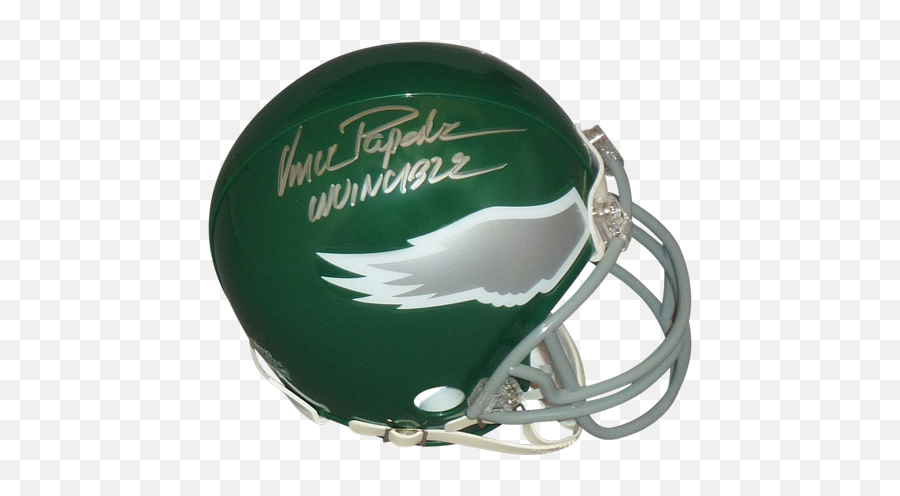 Autographed Vince Papale Mini Helmet - Throwback W Invincible Png,Philadelphia Eagles Helmet Png