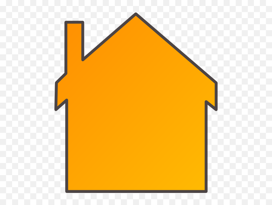 Download House Outline Clipart Orange - Full Size Png Image House Clipart Orange,House Outline Png