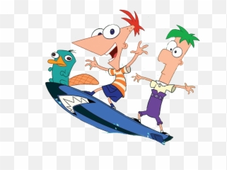Download Phineas Y Ferb - Phineas Ferb And Perry Png,Phineas And Ferb Logo