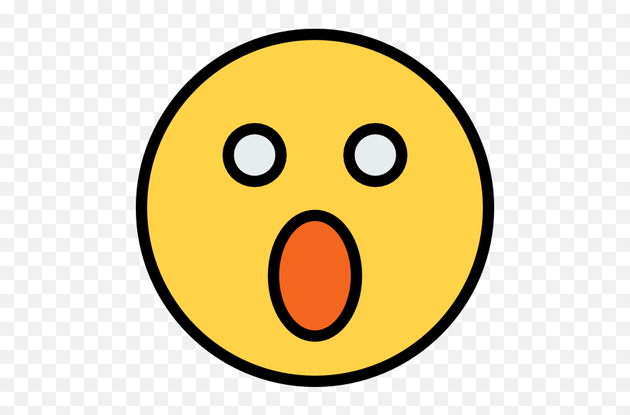 Smileys Surprise Emoji Emoticons - Surprise Icon Png,Surprised Emoji Png