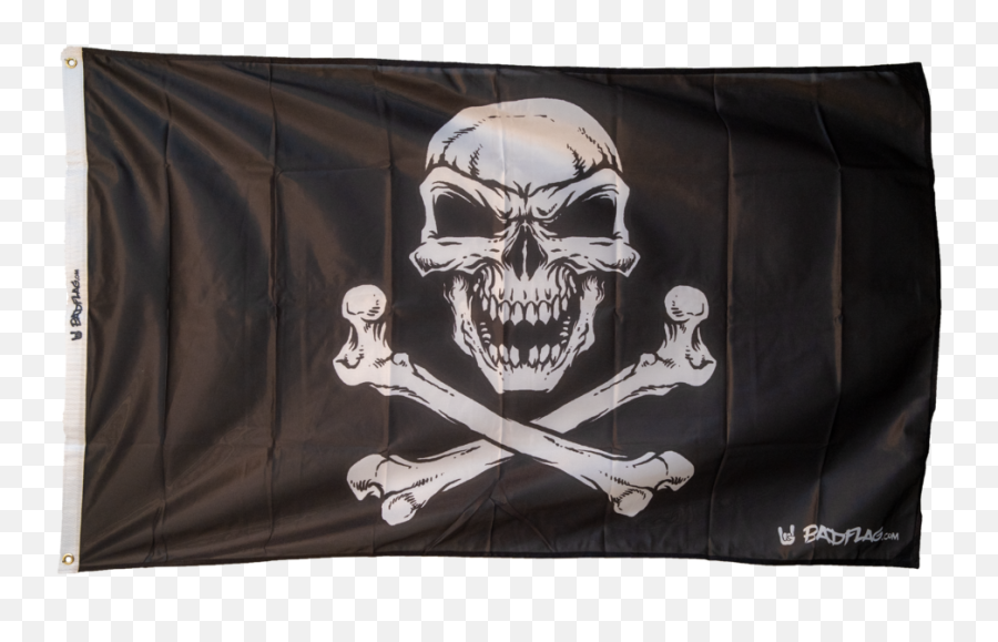 Skull And Crossbones Flag Badflag Png