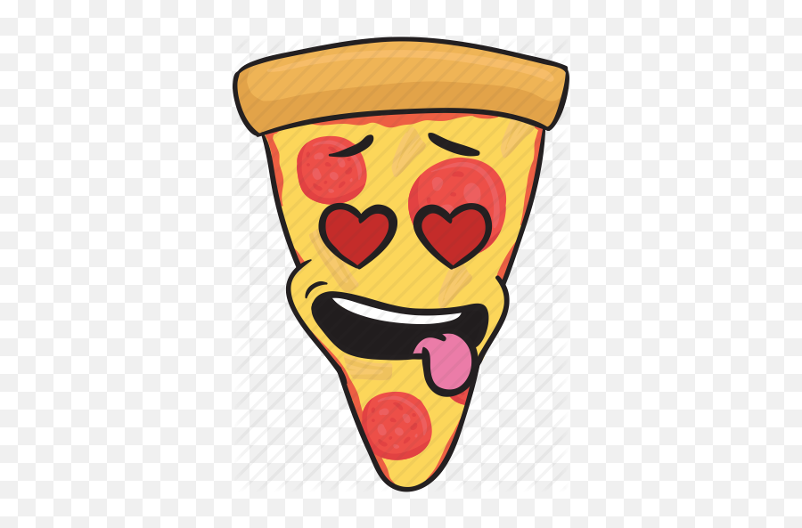 Cartoon Emoji Pizza Slice Smiley Icon - Pizza Emoji Png,Pizza Cartoon Png