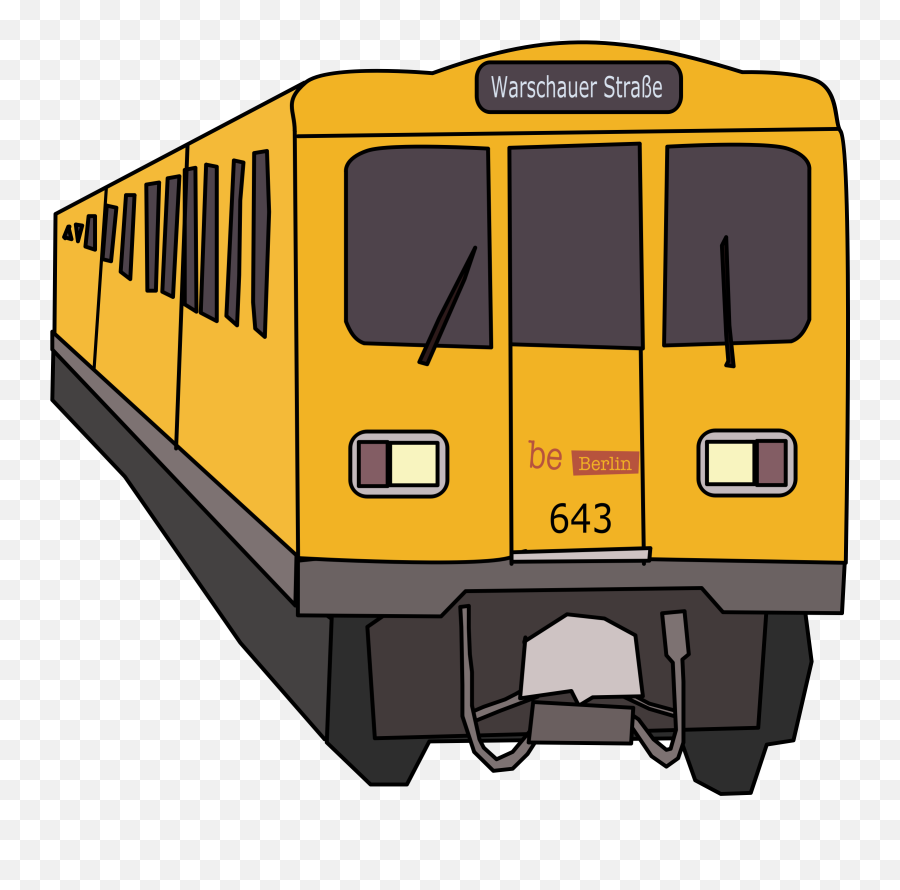 Download Train Clipart Yellow - S Bahn Berlin Clipart Png U Bahn Berlin Png,Train Clipart Png