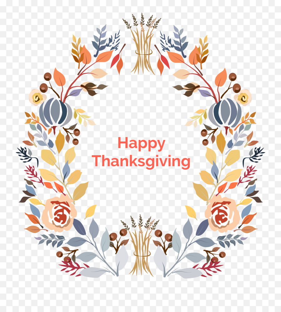 Happy Thanksgiving Black Friday To Cyber Monday Deals - Happy Thanksgiving Floral Png,Happy Thanksgiving Png