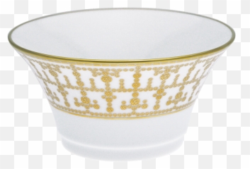 Tiara White U0026 Gold Cereal Bowl - Royal Copenhagen Elements Aqua Png,Bowl Of Cereal Png