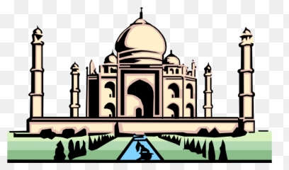 Taj Mahal Art Png Transparent Cartoon - Taj Mahal Illustration Png,Taj Mahal Png