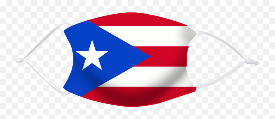 Facemask Puerto Rico Flag 2 Filters - American Png,Puerto Rican Flag Png