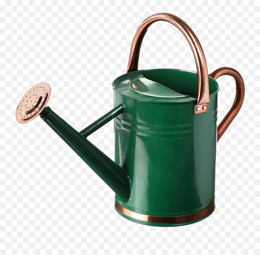 Green Watering Can With Copper Details - Watering Can Png,Can Png