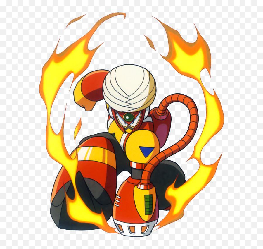 Flame Man - Mega Man Flame Man Png,Cartoon Flames Png
