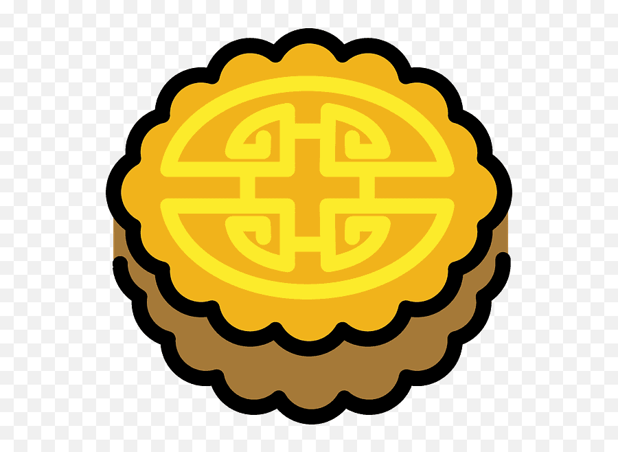 Moon Cake Emoji Clipart - Tree Line Aart Vector Png,Cake Emoji Png