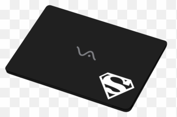 Superman Logo Sticker - Barcelona Laptop png