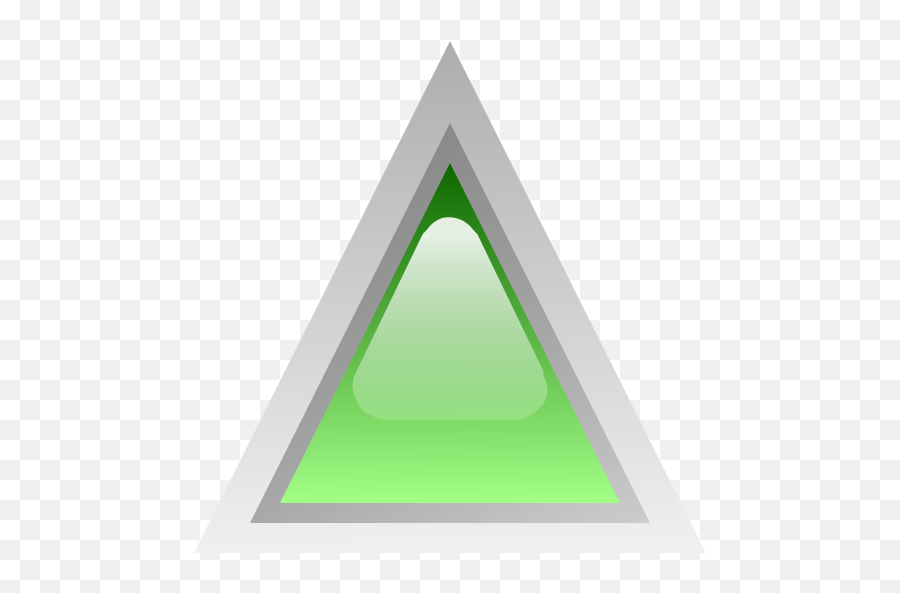 Led Triangular Green Clipart - Green Triangle Led Png,Green Triangle Png