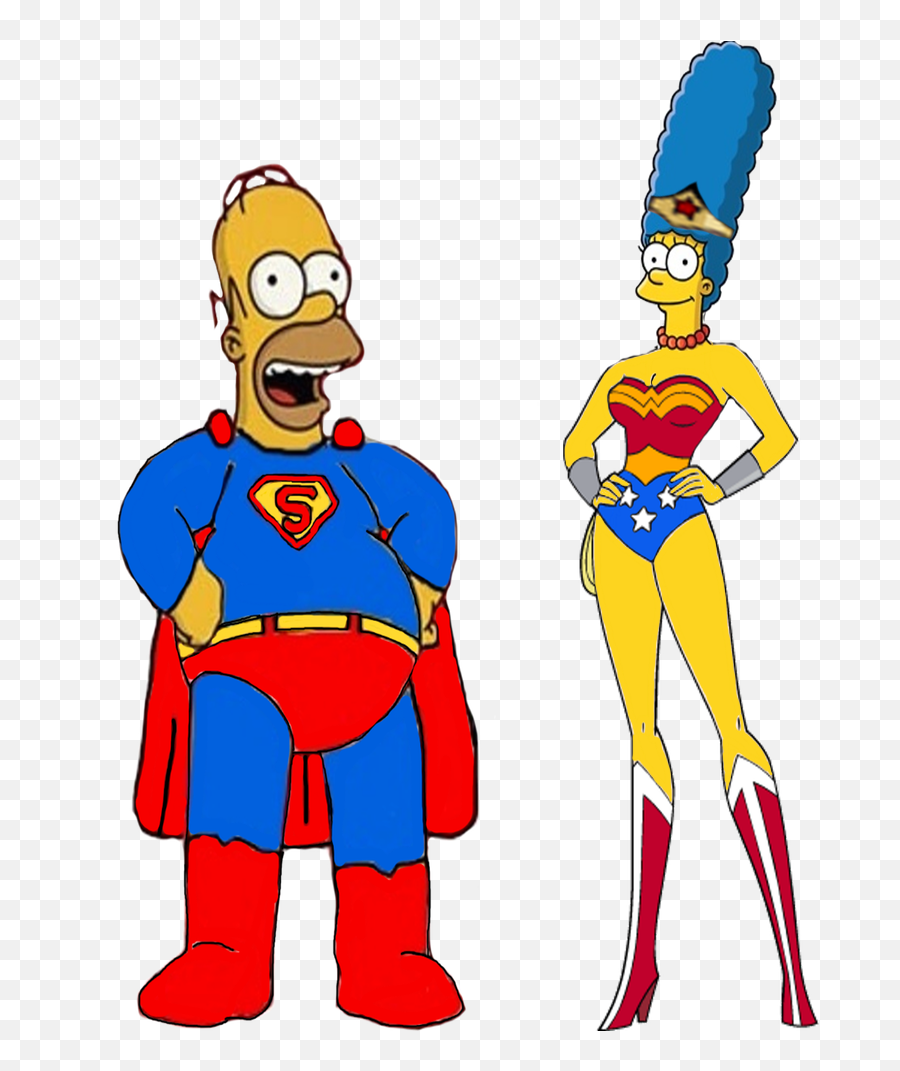 Wonder Woman Clipart Animated - Marge Simpson Wonder Woman Png,Kim Possible Png