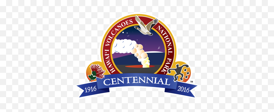 New Logo Commemorates Parku0027s Centennial Anniversary In 2016 - Hawaii Volcano National Park Logo Png,Celebrate Recovery Logos