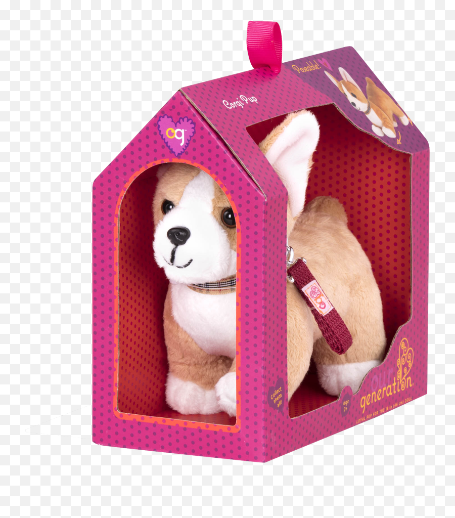 Posable Corgi Pup 6 - Inch Plush Dog Our Generation Corgi Our Generation Dogs Png,Corgi Transparent