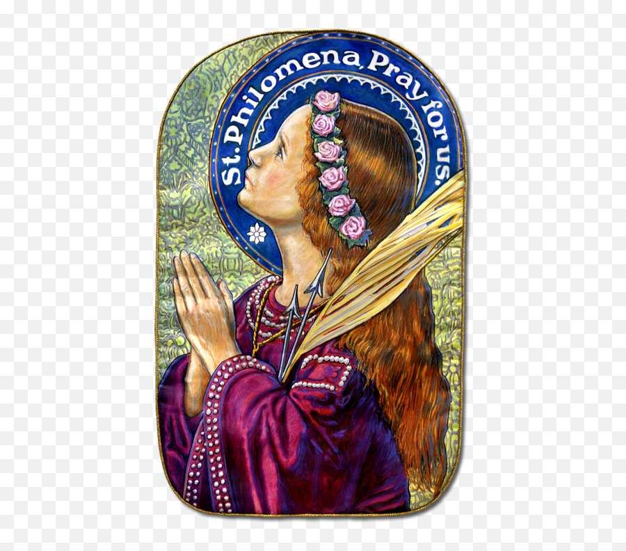 48 Saints Ideas Catholic - St Philomena Png,St.augustine Of Hippo Icon