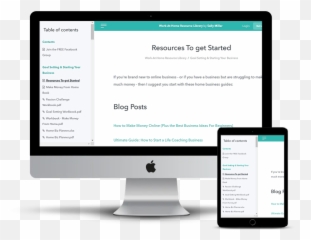 Work - AtHome Resource Library Web Design png