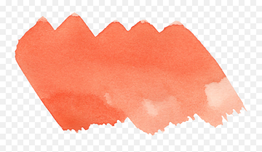 24 Orange Watercolor Brush Stroke - Png Transparent Background Brush Stroke Png,Paint Brush Transparent Background
