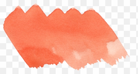 24 Orange Watercolor Brush Stroke - Png Transparent Background