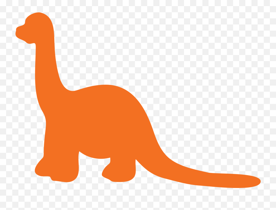 Dinosaur Orange Png - Free Transparent Dinosaur Clipart Orange,Dinosaur Silhouette Png
