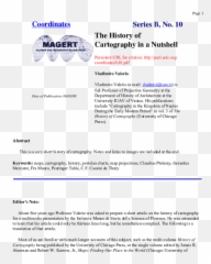 Pdf The History Of Cartography In Nutshell Vladimiro - Document png